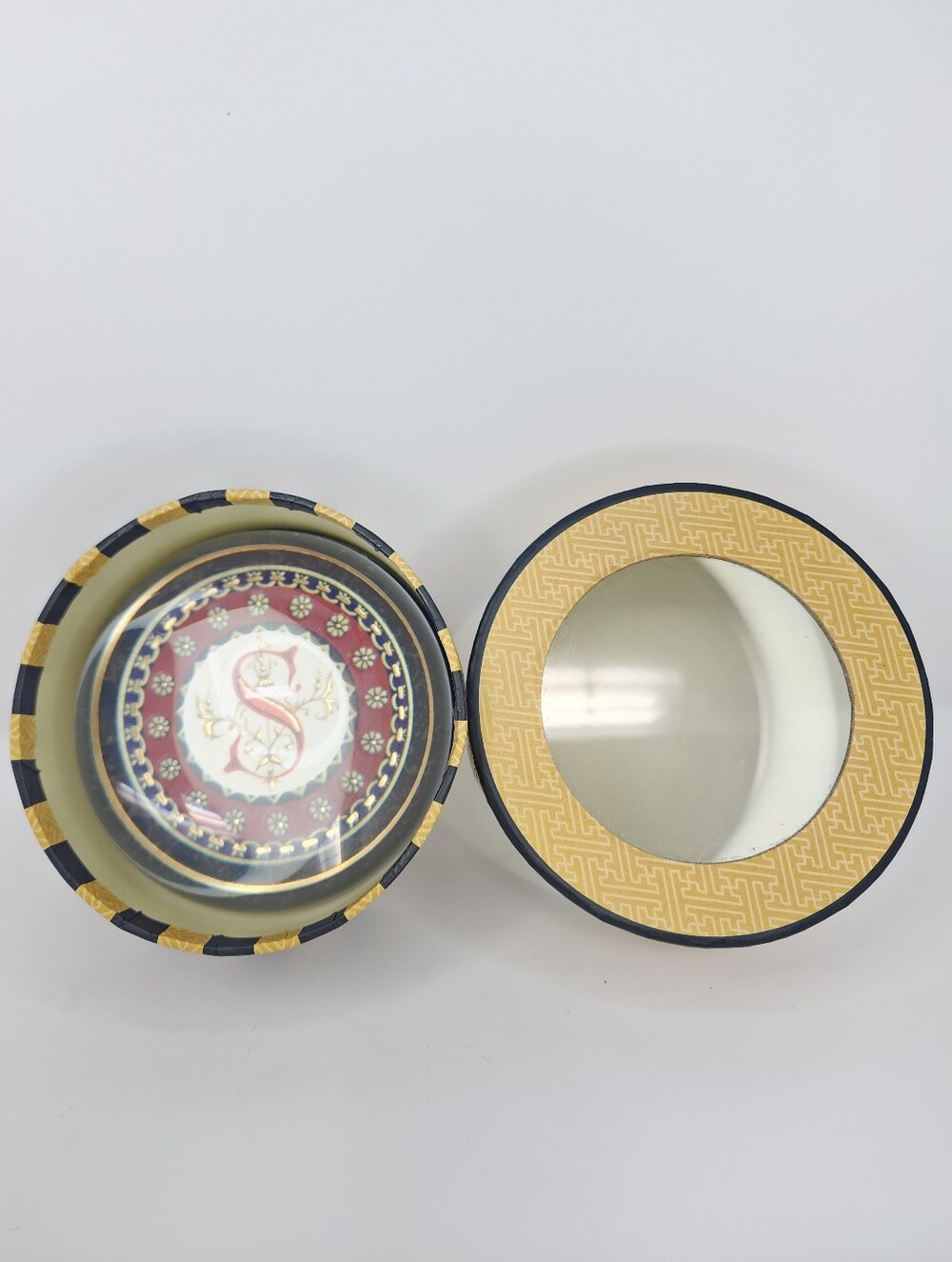 Punch Studio Letter "S" Decorative Round Crystal Paperweight - Picture 3 of 8